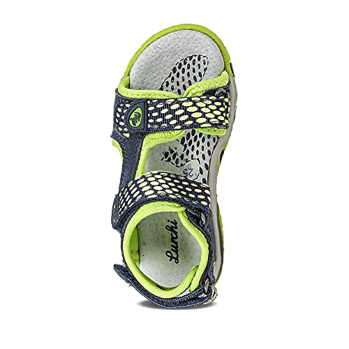 Sandales Lurchi Garçon Brian en cuir bleu pour enfant