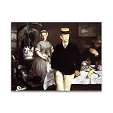 RYLJCZ Berühmte Wandkunst-Reproduktion, Édouard Manet, moderner Leinwanddruck, Impressionismus, Leinwandgemälde  ...