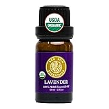 Organic Lavender Essential Oil, 100% Pure USDA Certified Organic Lavandula Angustifolia - 10ml Undiluted