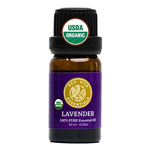 Organic Lavender Essential Oil, 100% Pure USDA Certified Aromatherapy - 10 ml