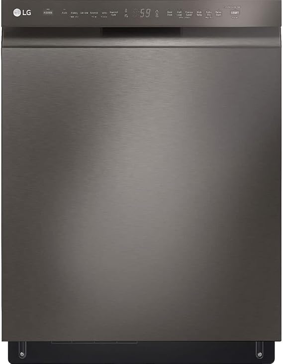LG LDFN4542D 24 in. PrintProof Black Stainless Steel Front Control Built-In Dishwasher