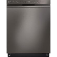 LG LDFN4542D 24 in. PrintProof Black Stainless Steel Front Control Built-In Dishwasher