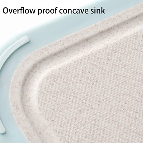 Lyzolics Double-Sided Cutting Board 304 Stainless Steel Cutting Board And Wheat Straw Chopping Board For Kitchen 13.78 X 9.84 Inch For Fruit, Vegetables, Meat 1 Piece (Blue) #TOP4