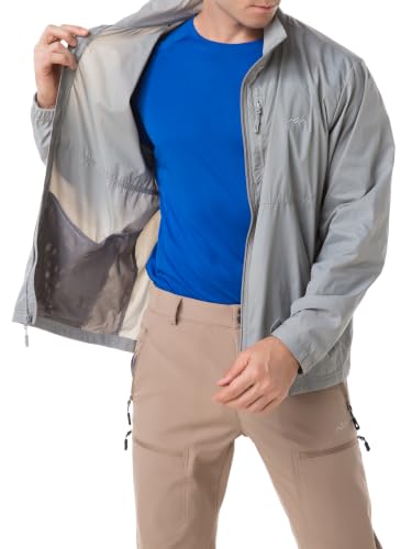 Image of TRAILSIDE SUPPLY CO. Mens Windbreaker Jackets Lightweight Packable Jacket