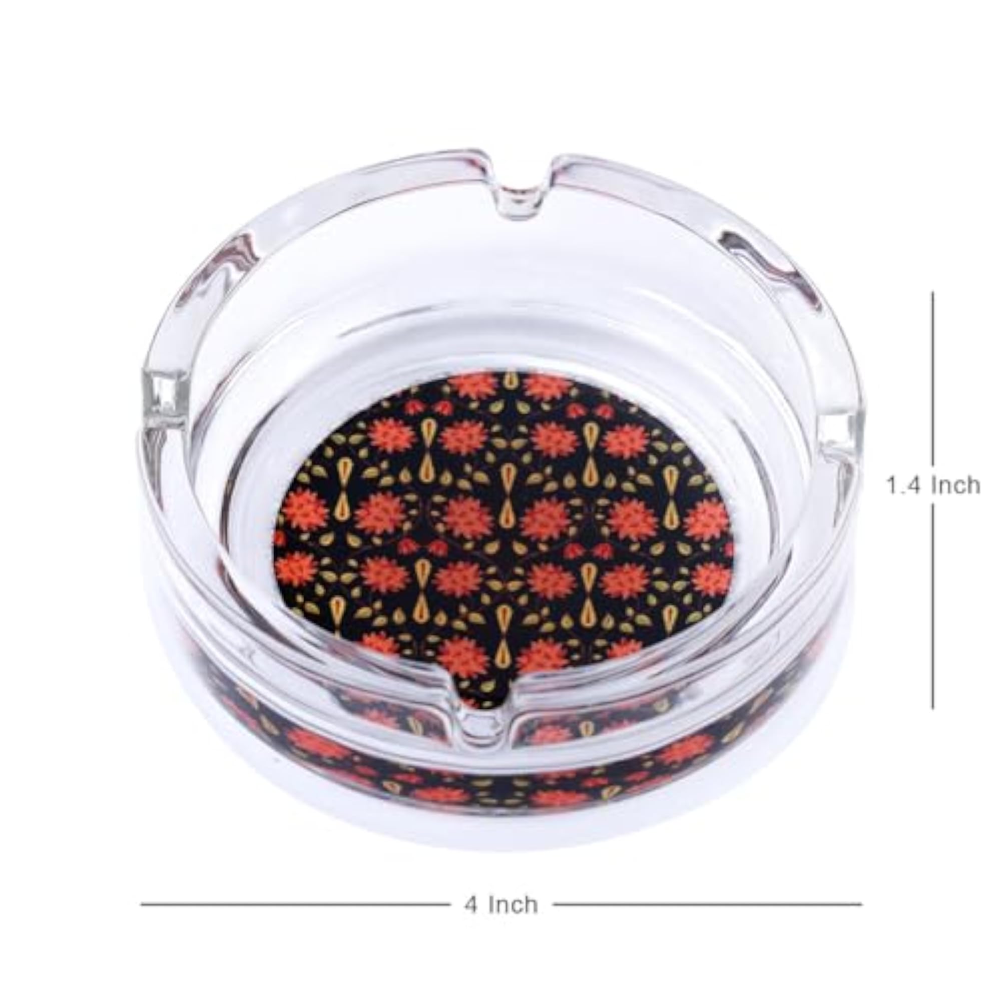 Babur Black Ashtray, Tabletop Ash Tray Indoor, Outdoor Decor