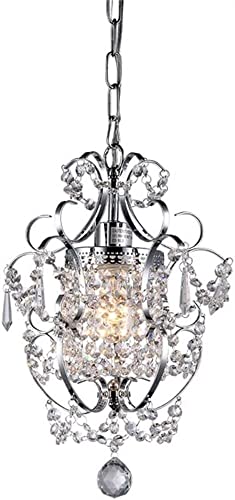 Lustre en cristal chic et plafonnier vintage luxe pour entrée raffinée