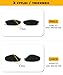Anti Slip Nose Pads Replacement Nose Pieces for Oakley Thurso OO9286 OO9286A Sunglasses Frame - Black Regular Size