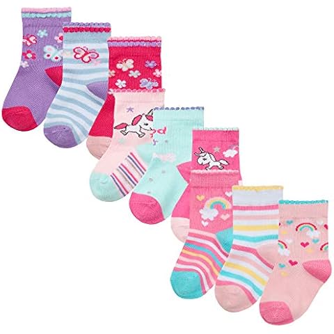 Metzuyan Assorted Design Cotton Rich Baby Socks Cover