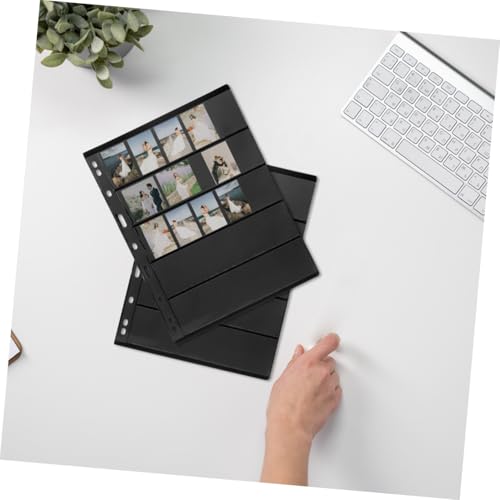 Hojas de Álbum de Sellos en PET Negro Reutilizables Diseñadas para Niños y Coleccionistas 8