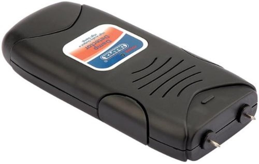 Draper Damp Detector - Black - Handheld Instrument for Rising & Penetrating Damp Detection in Walls, Floors & Timbers