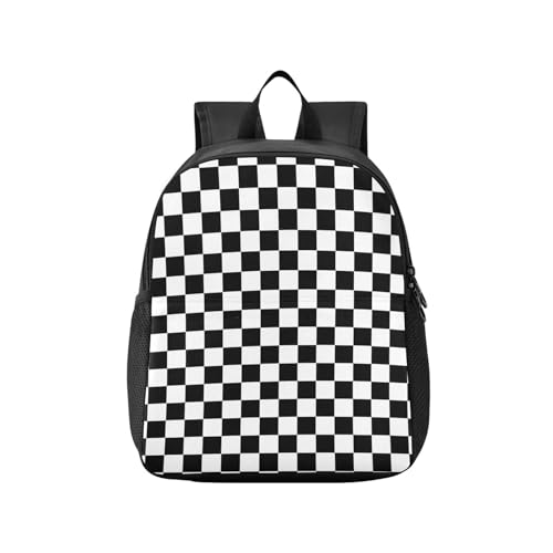 Black and White Buffalo Check Plaid Checkerboard Toddler Backpack for Boys Girls Kids Backpack Preschool Kindergarten Child Bookbag Black White Buffalo