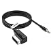 TABIGER Portable Music Interface AMI MMI AUX Adapter Cable 3.5mm Jack Aux-in MP3 Cable for Audi A3/A4/A5/A6/A8/Q5/Q7/R8/TT,vw Jetta GTI GLI Jetta Passat Cc Tiguan Touareg EOS Golf Mk 6 etc. (Audi 1 M
