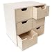 Creative Deco Pequeña Cajonera Madera | 6 Cajones | 28,5 x 20...