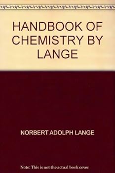 Hardcover HANDBOOK OF CHEMISTRY BY LANGE Book