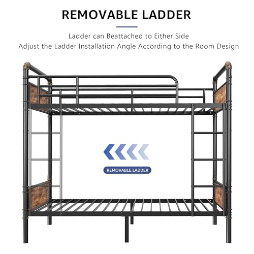 Jocoevol Metal Twin Over Twin Bunk Bed