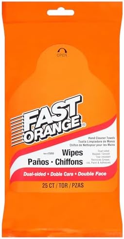 Permatex 25050 Fast Orange Hand Cleaner Wipe - 25 Count