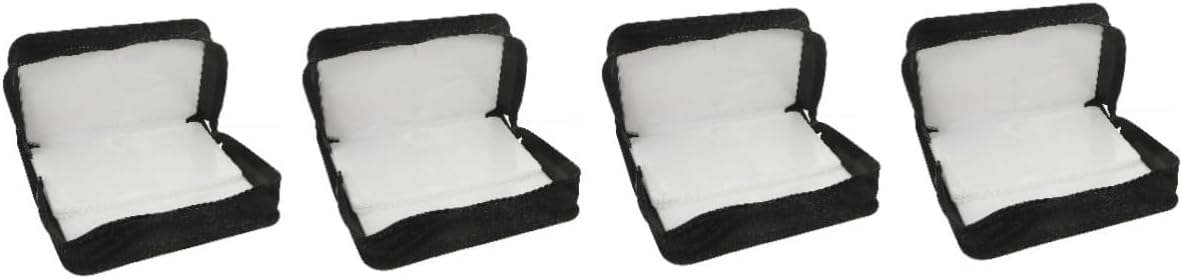 Gatuida 4pcs Capacity Cd Case Car Cd Pouch for Car Holder Disc Storage Pouch Case Holder Organizer