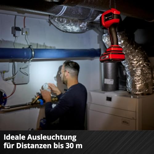 Einhell Akku-Lampe TC-CL 18/350 Li-Solo Power X-Change (18 V, 350 lm, 7000 K, 30 m Leuchtweite, schwenkbarer Leuchtkopf, hochwertiges LED-Licht, ohne Akku)