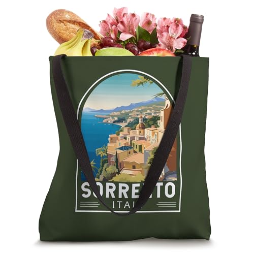 Bolso Tote Vintage Emblema Retro de Sorrento Italy miniatura 4
