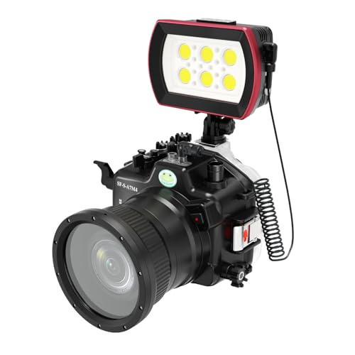 Ficha técnica Funda impermeable subacuática para cámara Sony A7MIV IPX8 de 132 pies 40 m funda de buceo con vidrio antirreflejos y completo A7MIV FL1655 - Fernando Cortés