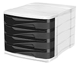 CEP - Bloc de classement 4 tiroirs Gris clair/graphite Isis GreenSpirit 90% recyclé 100% recyclable