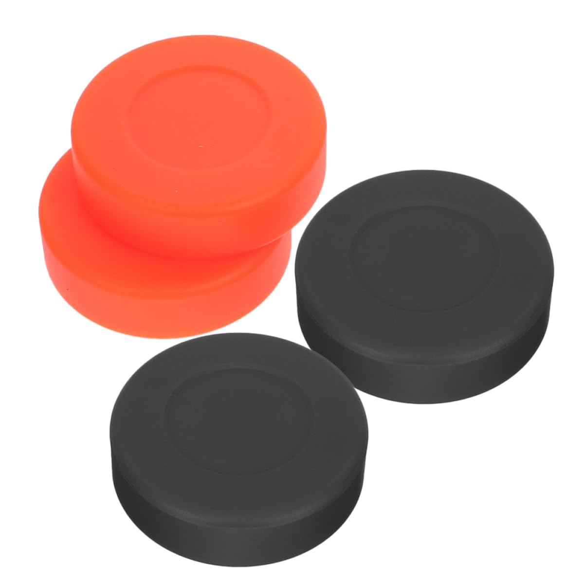POPETPOP 4pcs Lightweight Ice Hockey Durable Training Props for Practice Hardness Smooth Sliding for Roller Hockey Training and Competitions