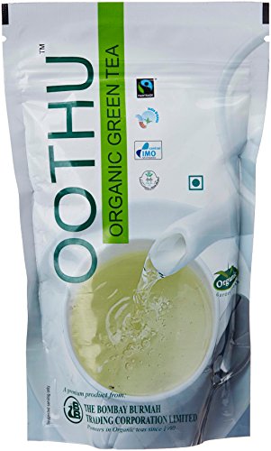 Oothu Organic Fairtrade Green Tea in Standup Pack with Zipper, 125g Oothu Organic Fairtrade Green Tea in Standup Pack with Zipper, 125g