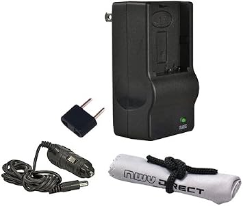 Hyla Olympus Evolt E-620 Off Camera Intelligent AC & DC Rapid Charger + Nwv Direct Microfiber Cleaning Cloth.