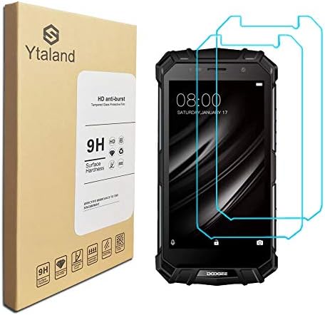 [2 Pack] Ytaland For Doogee S60 / S60 Lite Screen Protector 5.2 inch, Tempered Glass Anti-Fingerprints Thin 9H Hardness Screen Protector for Doogee S60 / S60 Lite