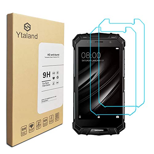 Ytaland [2 Pack] Doogee S60 / S60 Lite Screen Protector 5.2 inch, Tempered Glass Anti-fingerprints Thin 9H Hardness Screen Protector For Doogee S60 / S60 Lite