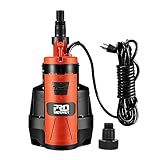 Prostormer Sump Pump, 1/2HP 2110GPH Sumbersible Water Pump, Portable Electric Pump with Build-in Float Switch for pool draining, Crop Irrigation, Yard and Flooded Cellar