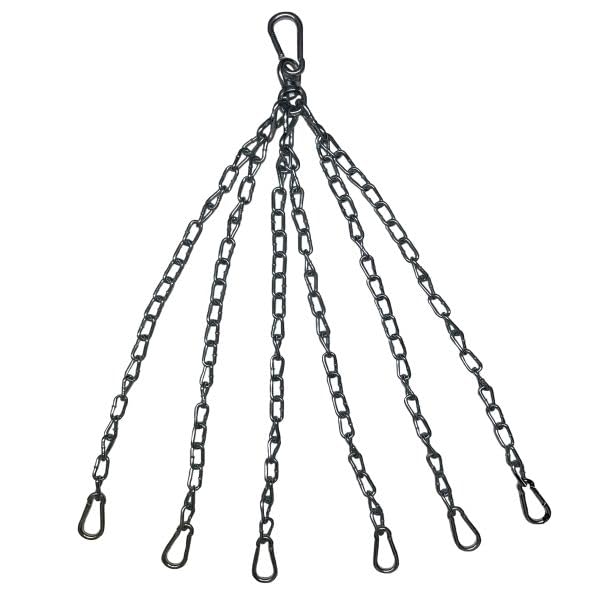 Geezers Extra Long Super Heavy Chain – 6 Hook, Heavy-Duty Stainless Steel for Super Heavy Punchbags (Up to 115kg