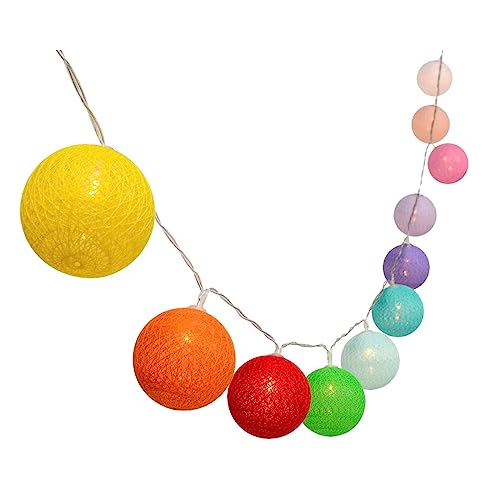 Guirnalda de luces solar de bolas de algodón LUMI JARDIN 3.8M