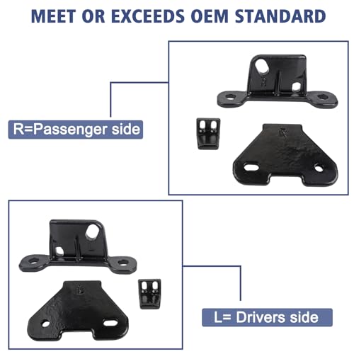 Hard Top Mounting Bracket Kits Compatible with Jeep Vehicle 2018-2024 Wrangler JL Gladiator JT, Complete One Set 20pcs Steel Hardtop Install Brackets - Thumbnail 4