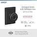 Schlage F51A GEO 622 ADD Georgian Door Knob with Addison Trim, Keyed Entry Lock, Matte Black