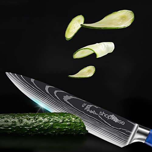 shoplease Chef Knife, 8 Inch Kitchen Knife, Professional Japanese Super Stainless Steel Chefs Knife with Ergonomic Handle, Durable Sharp Cooking Knife with Gift Box.