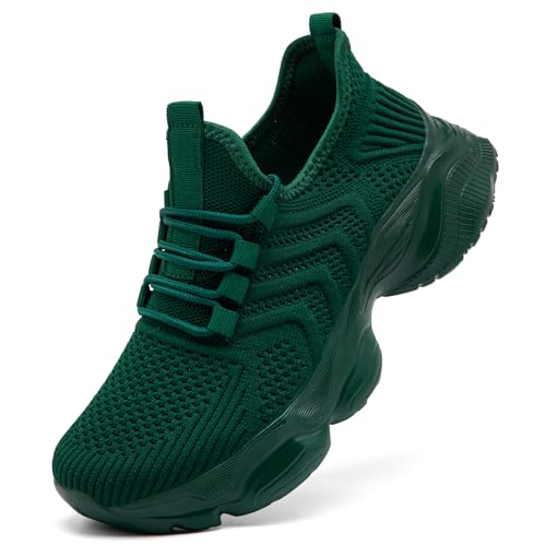 Womens Tennis Shoes Green Sneakers Fashions Casual Ladies Walking Shoe Athletic Running Training Size 6.5