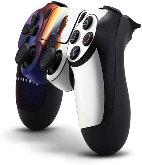 Vista 29 de Skinit Calcomanía para juegos compatible con el controlador de PS4, logotipo oficial de DC Comics Superman Comic en diseño rojo