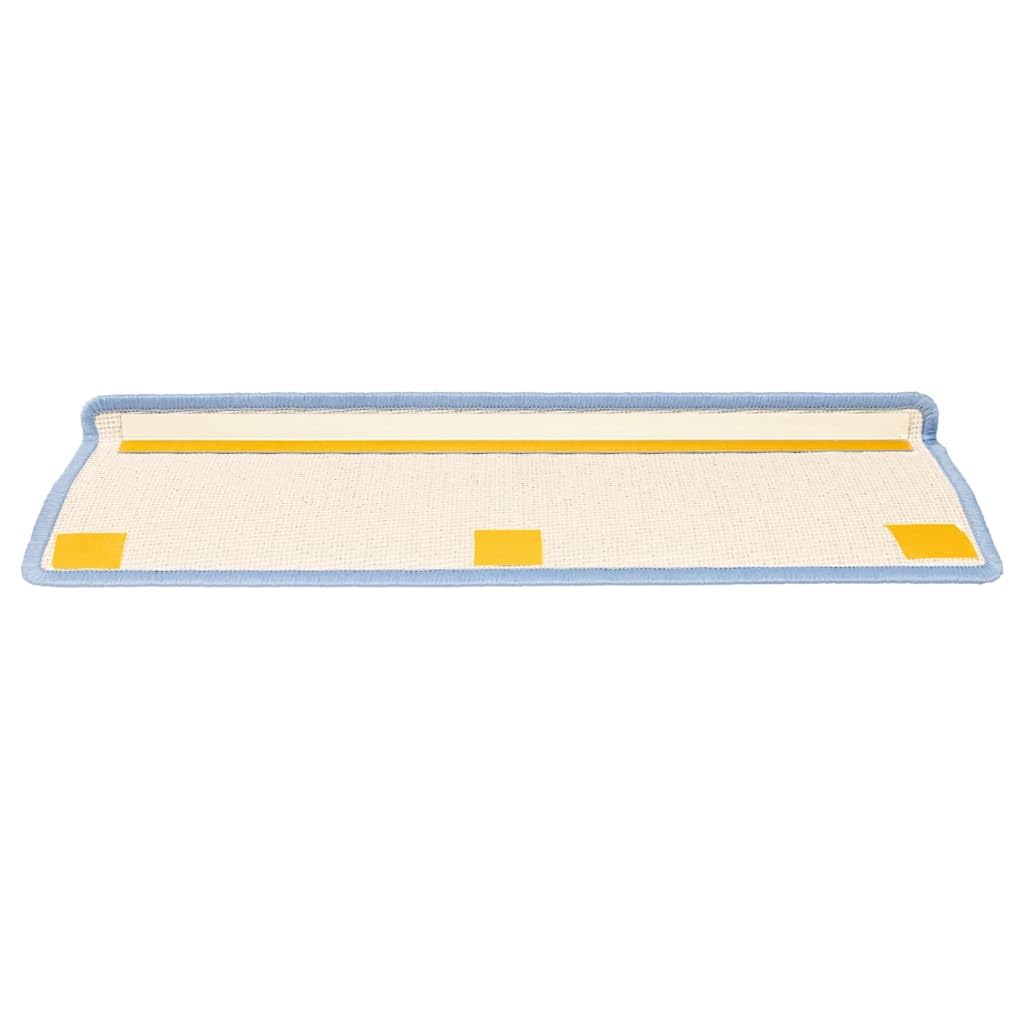 Mata na schody 15 sztuk 65x21x4 cm Granatowa PP Tufté