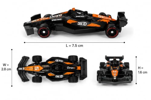 Image of 6 Pack Die Cast Formula Racing Car Toy Set, 1:64 Scale Pull Back Metal Race Cars for Kids, Mini Formula Sports Car Collection, Toy Vehicles for Boys & Girls Age 3+