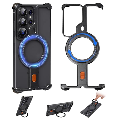 Coque antichoc Samsung S26 Ultra avec anneau magnétique rotatif