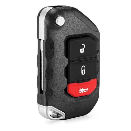 Smart Key Fob Replacement Fits for Jeep Wrangler 2018 2019 2020 2021 2022 2023 2024 Proximity Keyless Entry Remote Start Control 433 Mhz OHT1130261 ID4A 68416782AA 68416782AB 68416782AC 68416782AD