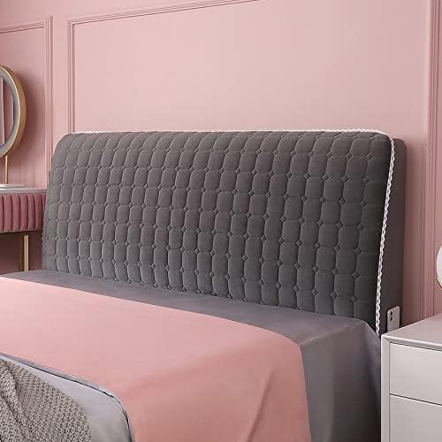 Headboard Covers Slipcover, Stretch Bed Headboard Covers, Small Square Jacquard Dustproof Protector Cover for Upholstered Headboard (Milk White, Queen Headboard Length ( Color : #18 , Size : 170cm/67i