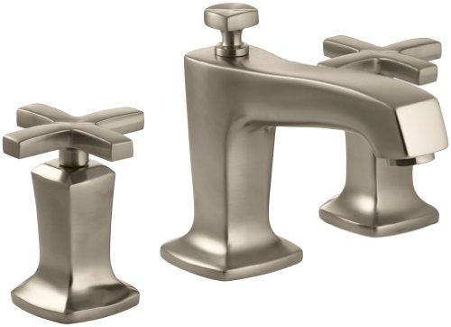 KOHLER K-16232-3-BV Margaux Widespread Lavatory Faucet, Vibrant Brushed Bronze
