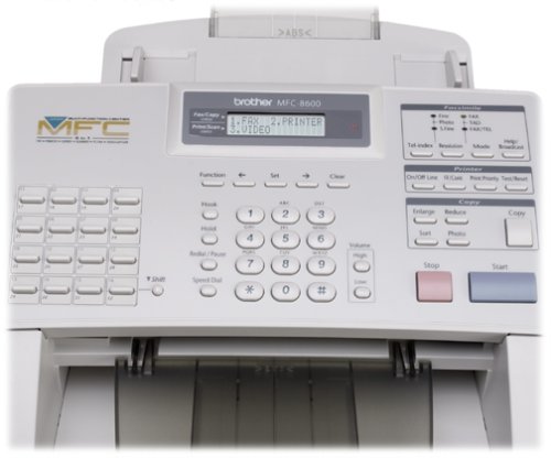 Image of Brother MFC-8600 12PPM 600DPI Multifunction Laser Fax /Printer /Copier /Scanner with Video RCA Jack