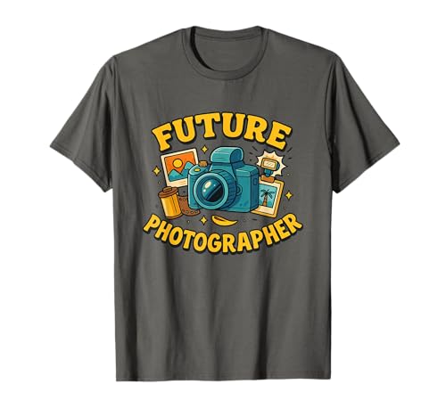Future Photographer Creative Camera Kids Career Imagination T-Shirt