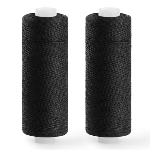 ZMAAGG Sewing Thread 200 Yards Per Roll Black Thread for Sewing Sewing String for Sewing Machine Hand Stitching Embroidery
