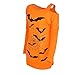 TINHAO Halloween Women's Casual Long Sleeve One Shoulder Strap Bat Pattern Tunic Blouse