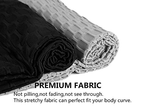 Mannice Women's Bubble Hip Butt Lifting Anti Cellulite Legging High Waist Workout Tummy Control Yoga Tights (S, Grey) #TOP7