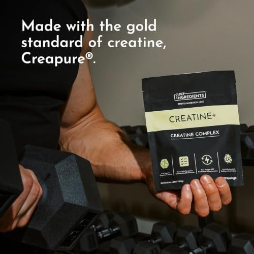 JUST INGREDIENTS Creatine Monohydrate Powder with Rejen Fulvic Mineral Complex - Supports Muscle Recovery, Energy, Strength, Cognitive Function - 30 Servings — 사진 4